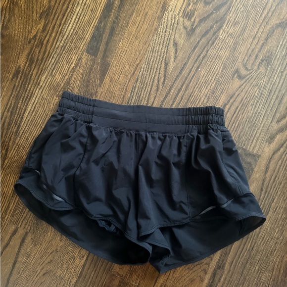 Lululemon Athletica Black Athletic Shorts with Breathable Fabric - Picture 1 of 2